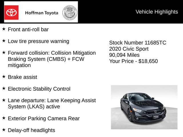Used 2020 Honda Civic Sport image 20