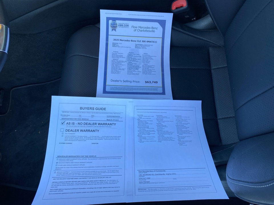 Certified 2025 Mercedes-Benz CLE 300 4MATIC Cabriolet image 33