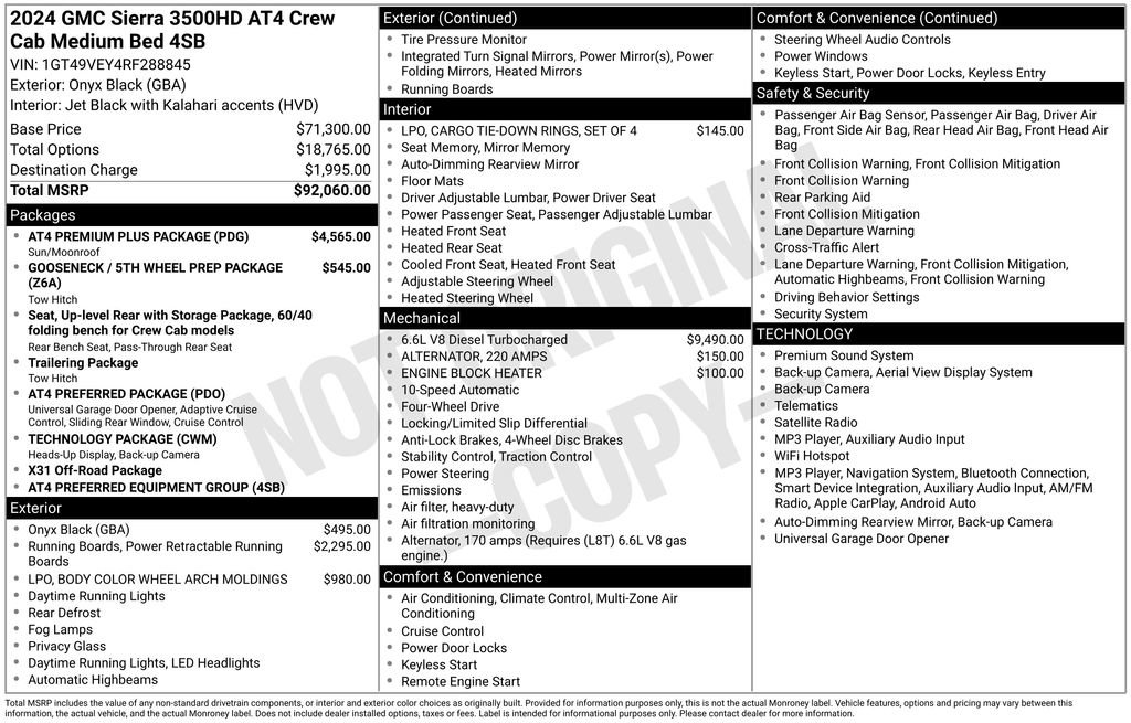 Used 2024 GMC Sierra 3500 AT4 w/ AT4 Premium Plus Package AWD/4WD image 2
