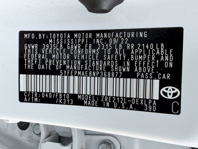 Certified 2022 Toyota Corolla LE image 30