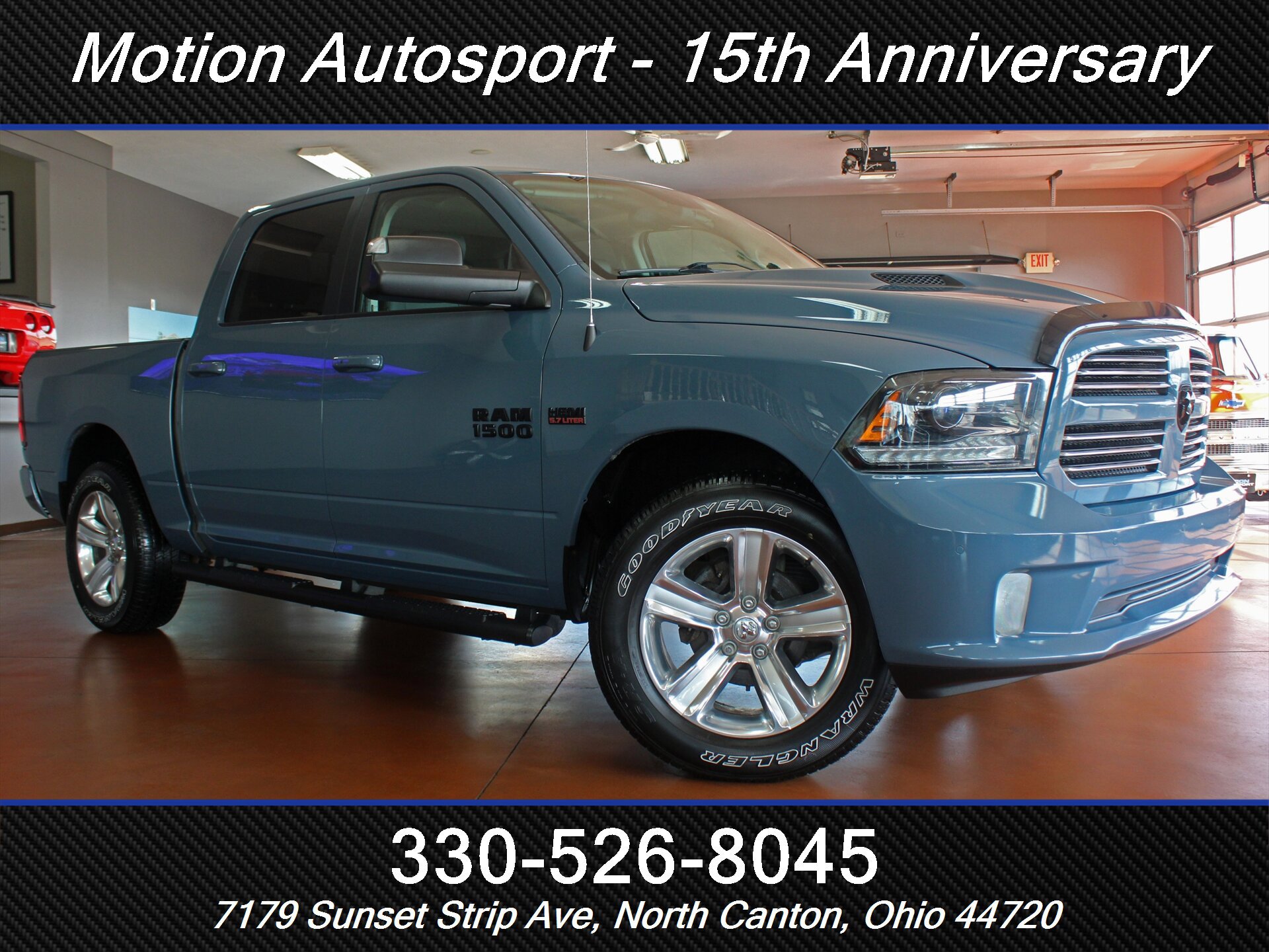 Used 2015 RAM 1500 Sport w/ Ceramic Blue Sport Package AWD/4WD image 2
