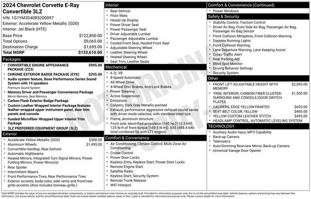 Used 2024 Chevrolet Corvette E-Ray AWD/4WD image 12