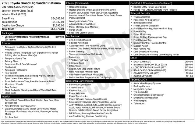 Used 2025 Toyota Grand Highlander AWD image 7