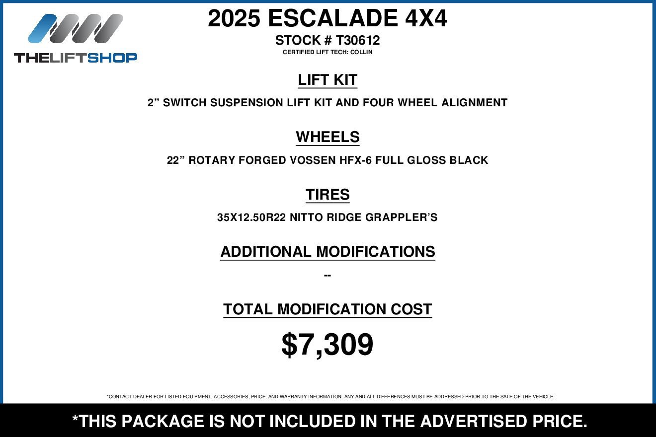 Used 2025 Cadillac Escalade Sport Platinum w/ LPO, Floor Liner Package video 2