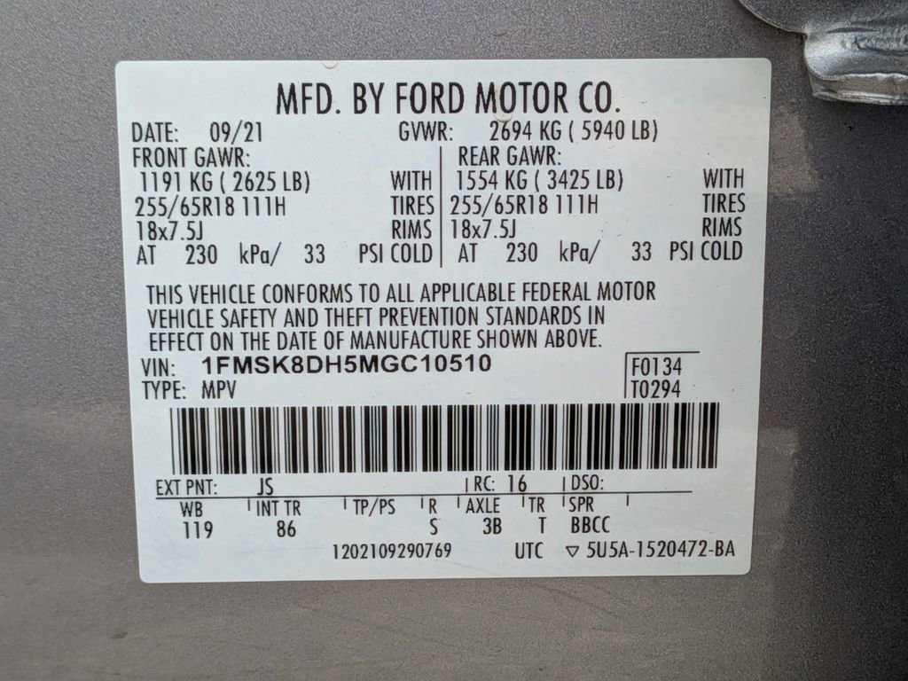 Used 2021 Ford Explorer XLT AWD/4WD image 31