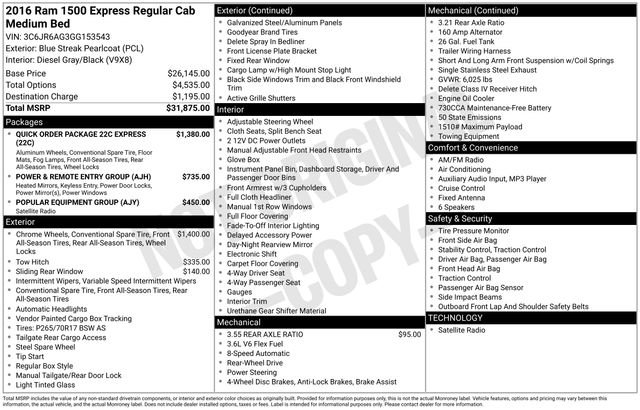 Used 2016 RAM 1500 Express RWD image 15