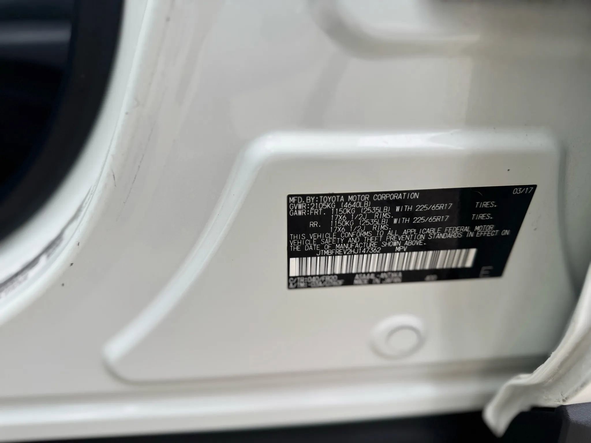 Used 2017 Toyota RAV4 LE w/ Carpet Mat Package image 22