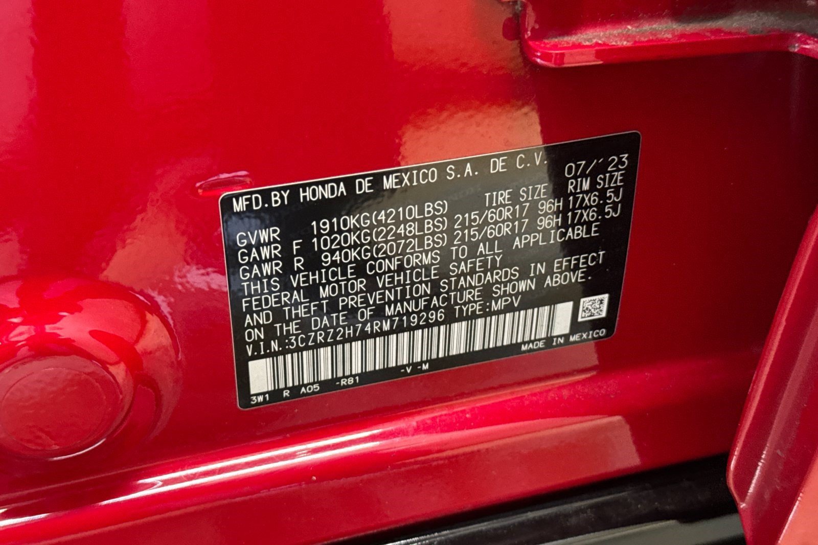 Certified 2024 Honda HR-V EX-L image 28