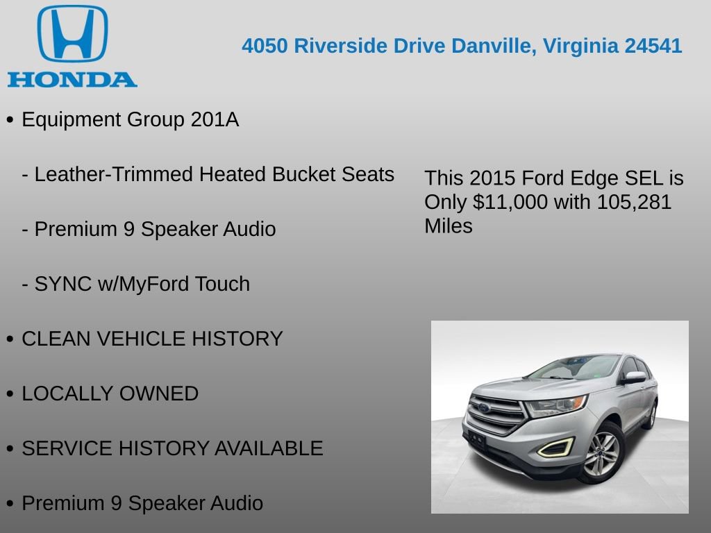 Used 2015 Ford Edge SEL w/ Equipment Group 201A AWD/4WD image 7