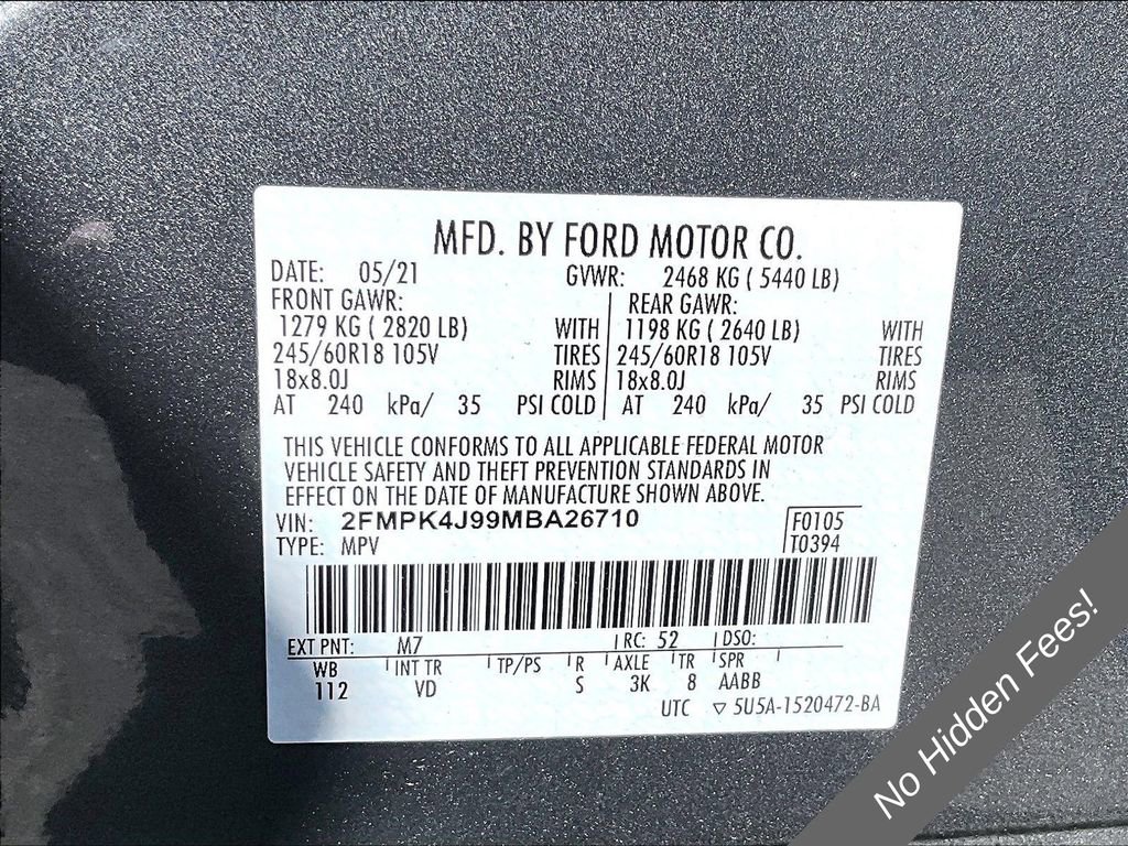 Used 2021 Ford Edge SEL w/ Cargo Accessory Package AWD/4WD image 31
