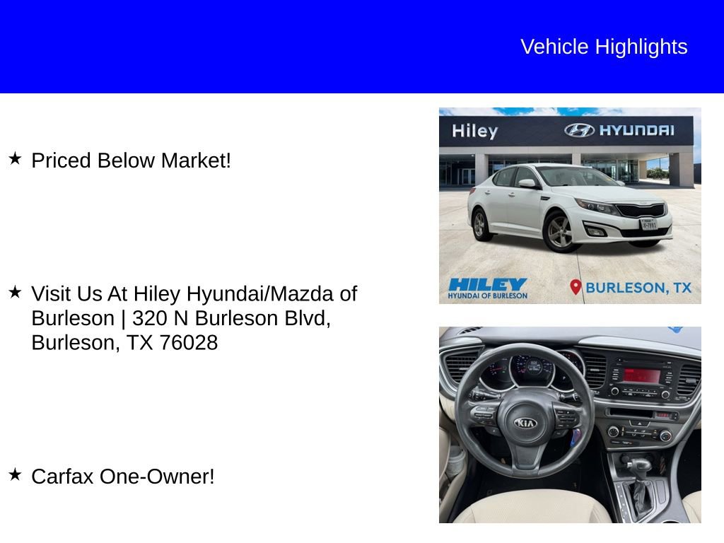 Used 2014 Kia Optima LX w/ Paint Protection Film Package image 10