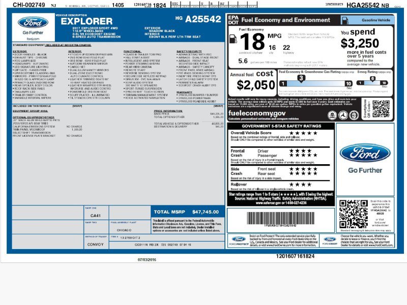 Used 2017 Ford Explorer Sport image 2