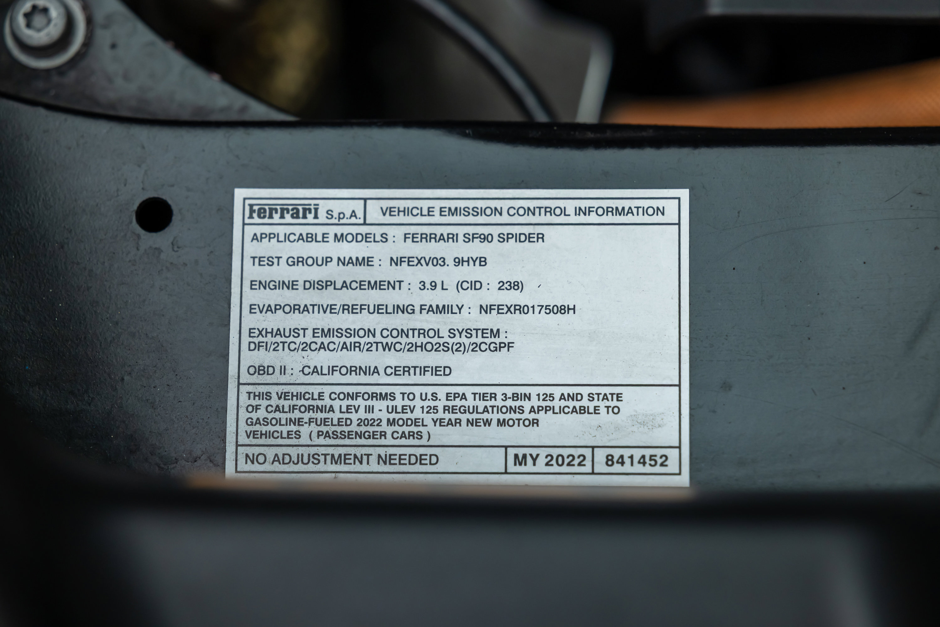 Certified 2022 Ferrari SF90 Spider image 78