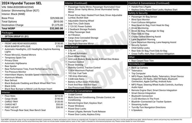 Used 2024 Hyundai Tucson SEL FWD image 25