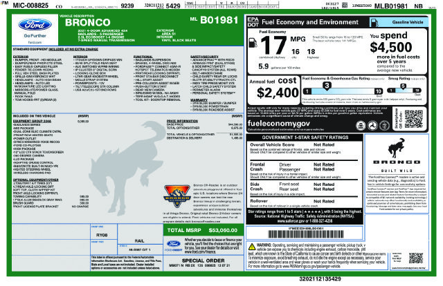 Certified 2021 Ford Bronco Badlands AWD/4WD image 5