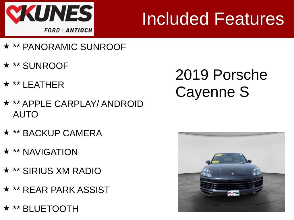 Used 2019 Porsche Cayenne S AWD/4WD image 3