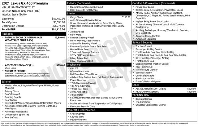Used 2021 Lexus GX 460 Premium image 38