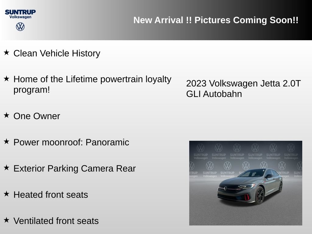 Used 2023 Volkswagen Jetta GLI Autobahn FWD image 5