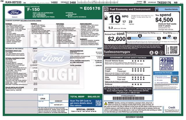 New 2026 Ford F150 XLT w/ Equipment Group 302A MID AWD/4WD image 4