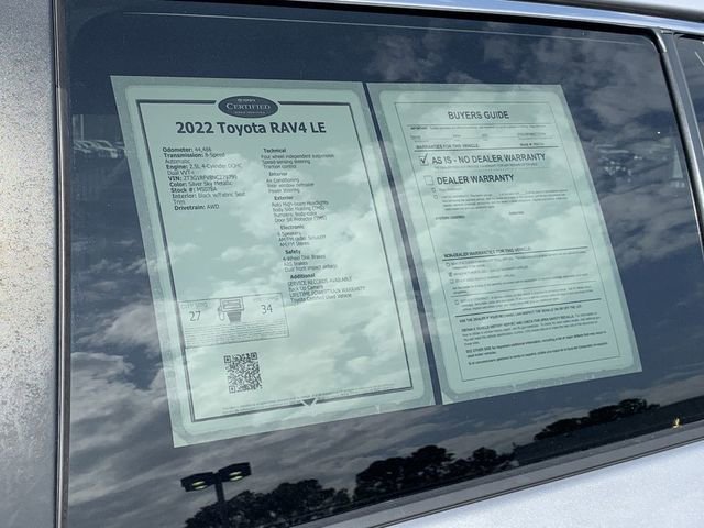 Certified 2022 Toyota RAV4 LE image 36