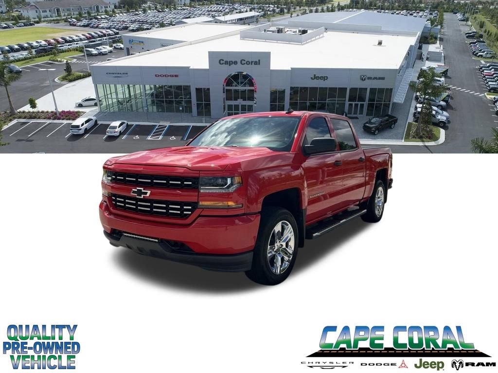 Used 2018 Chevrolet Silverado 1500 Custom w/ Custom Value Package AWD/4WD image 1