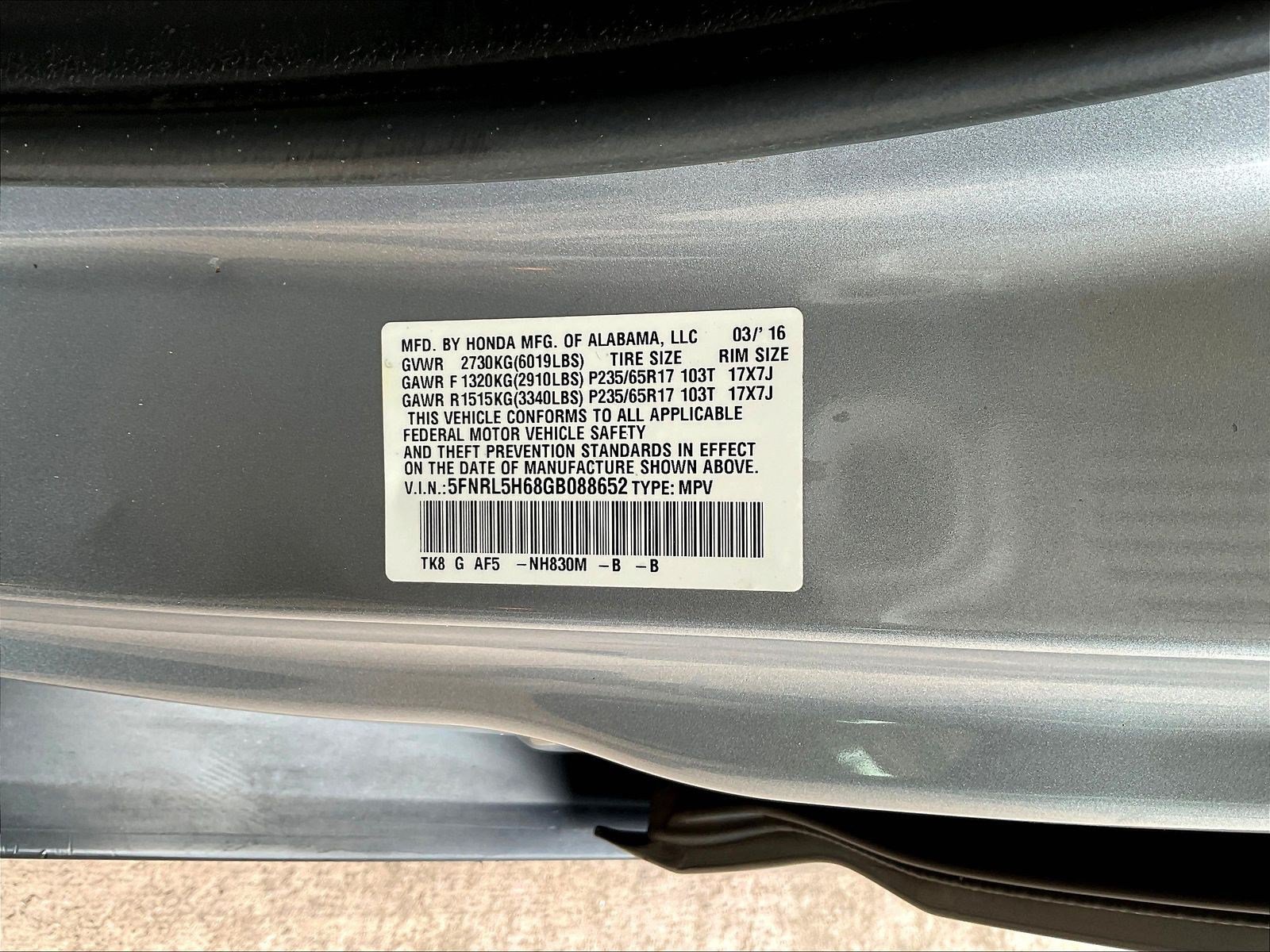 Used 2016 Honda Odyssey EX-L image 18