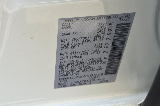 Used 2025 Nissan Frontier Pro-X RWD image 35