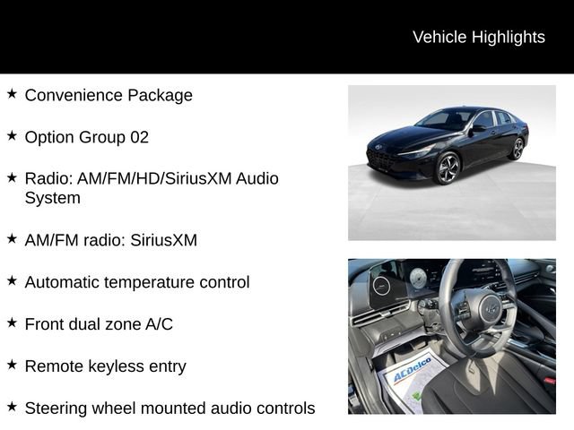 Used 2023 Hyundai Elantra SEL w/ Convenience Package FWD image 8