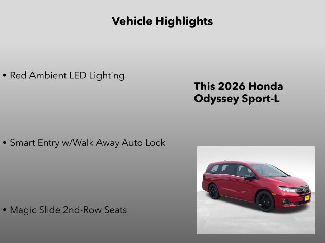 New 2026 Honda Odyssey Sport-L image 20