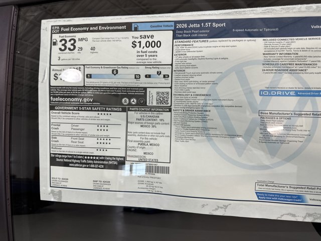 New 2026 Volkswagen Jetta Sport image 40
