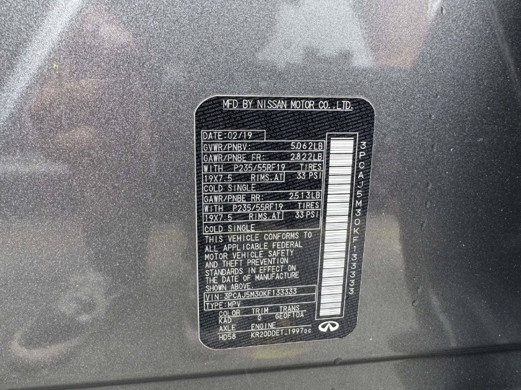 Used 2019 INFINITI QX50 Luxe w/ Navigation Package AWD/4WD image 32