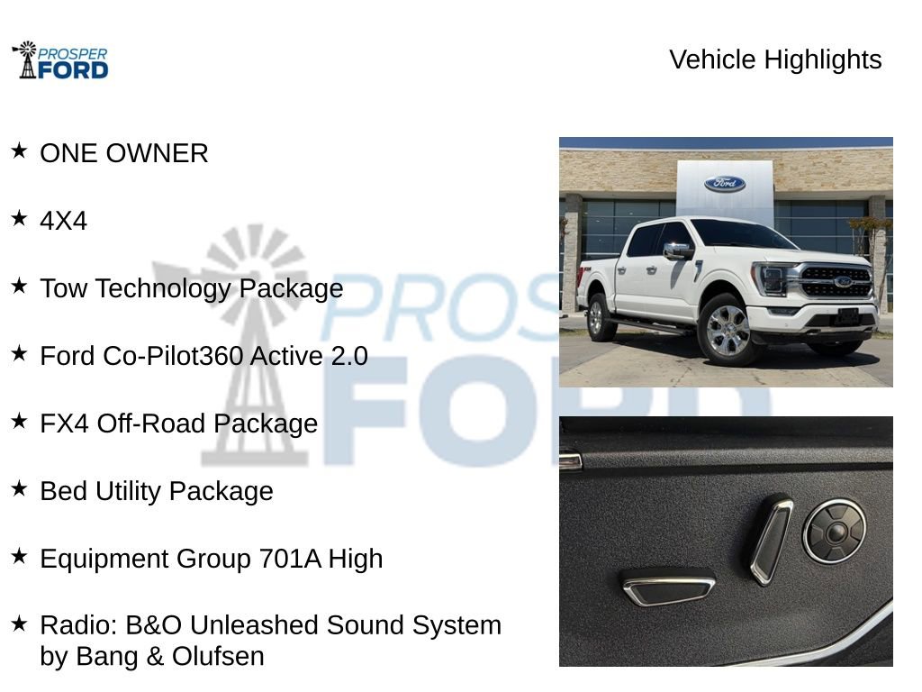 Used 2022 Ford F150 Platinum w/ Equipment Group 701A High image 5