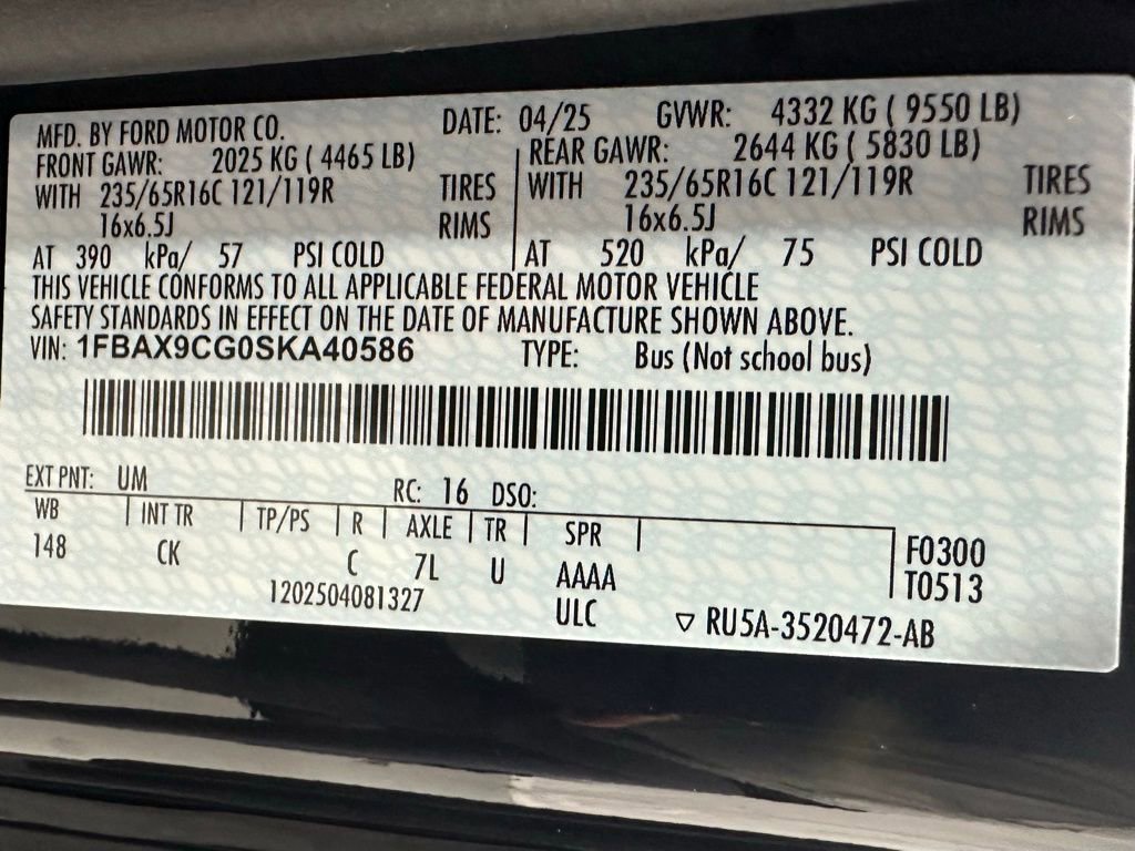 Used 2025 Ford Transit 350 XLT image 11