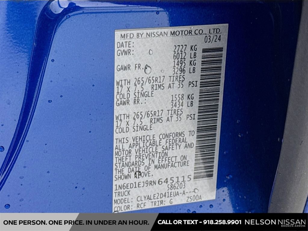 Used 2024 Nissan Frontier SL w/ Technology Package image 32