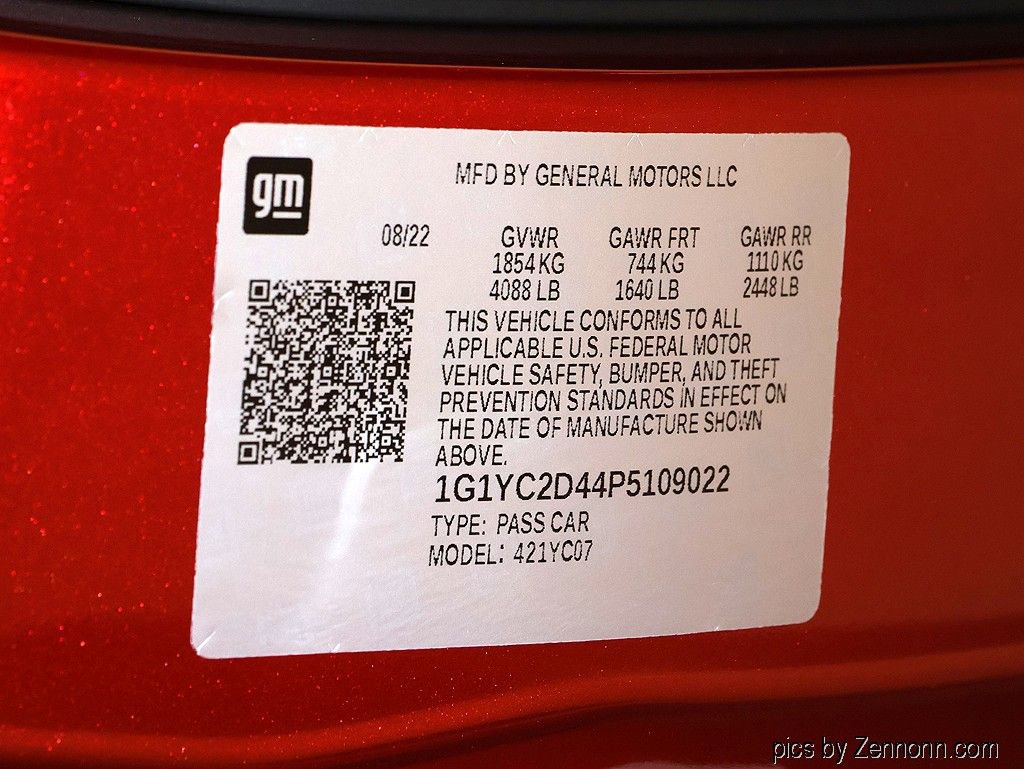 Used 2023 Chevrolet Corvette Stingray Premium Cpe w/ Z51 Performance Package image 65