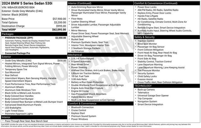 Used 2024 BMW 530i 530i w/ Premium Package image 47