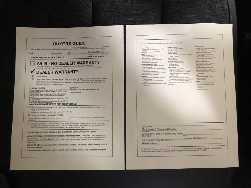 Used 2023 Ford Bronco Sport Big Bend image 31