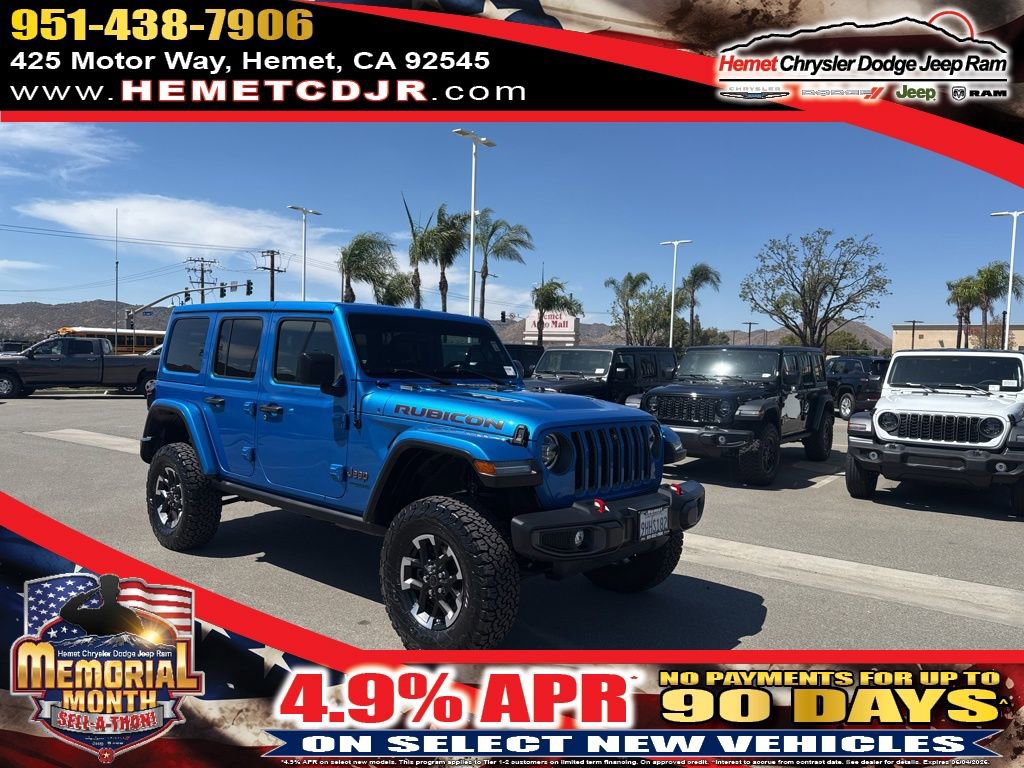 Used 2022 Jeep Wrangler Unlimited Rubicon w/ LED Lighting Group AWD/4WD image 1