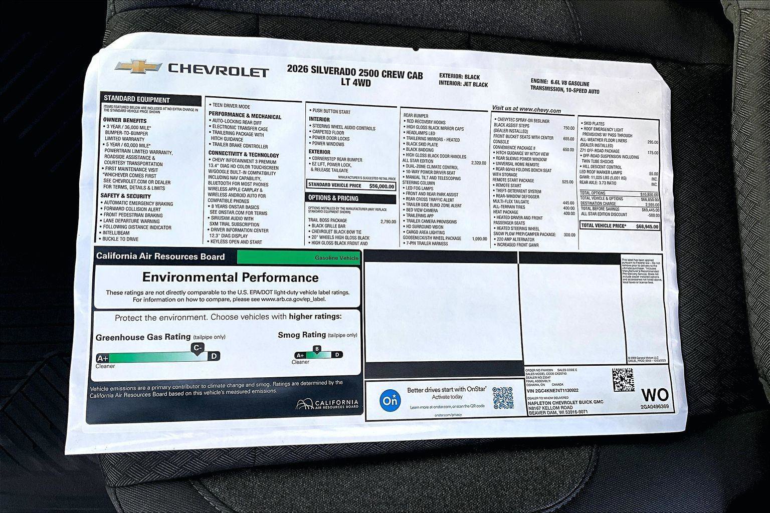 New 2026 Chevrolet Silverado 2500 LT w/ Trail Boss Package image 13