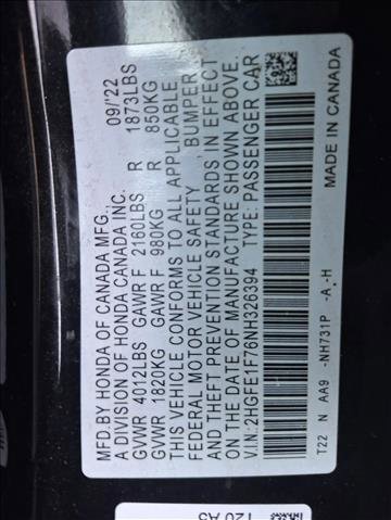 Used 2022 Honda Civic EX image 20