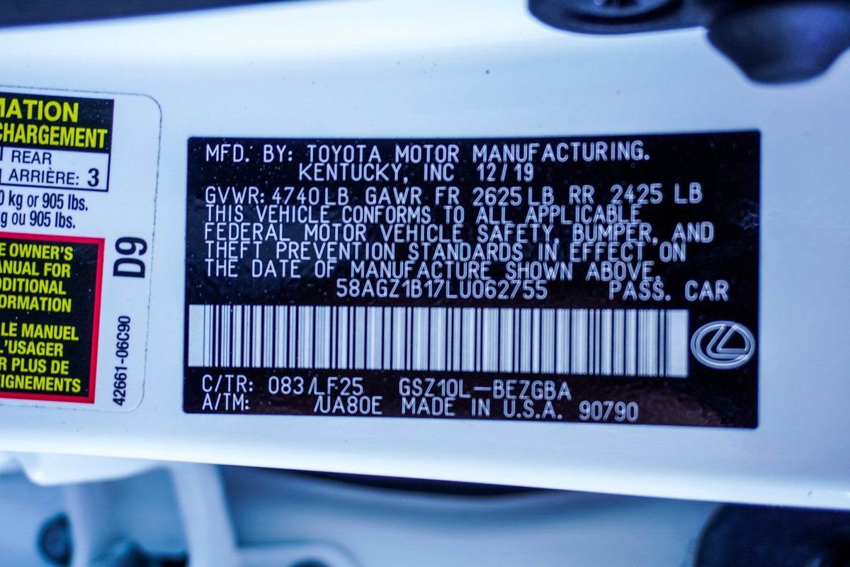 Used 2020 Lexus ES 350 F Sport w/ Accessory Package 2 image 28