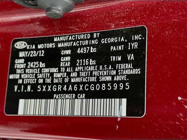 Used 2012 Kia Optima SX w/ Premium Touring Pkg image 7