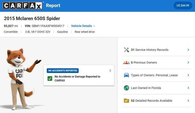 Used 2015 McLaren 650S Spider RWD image 5