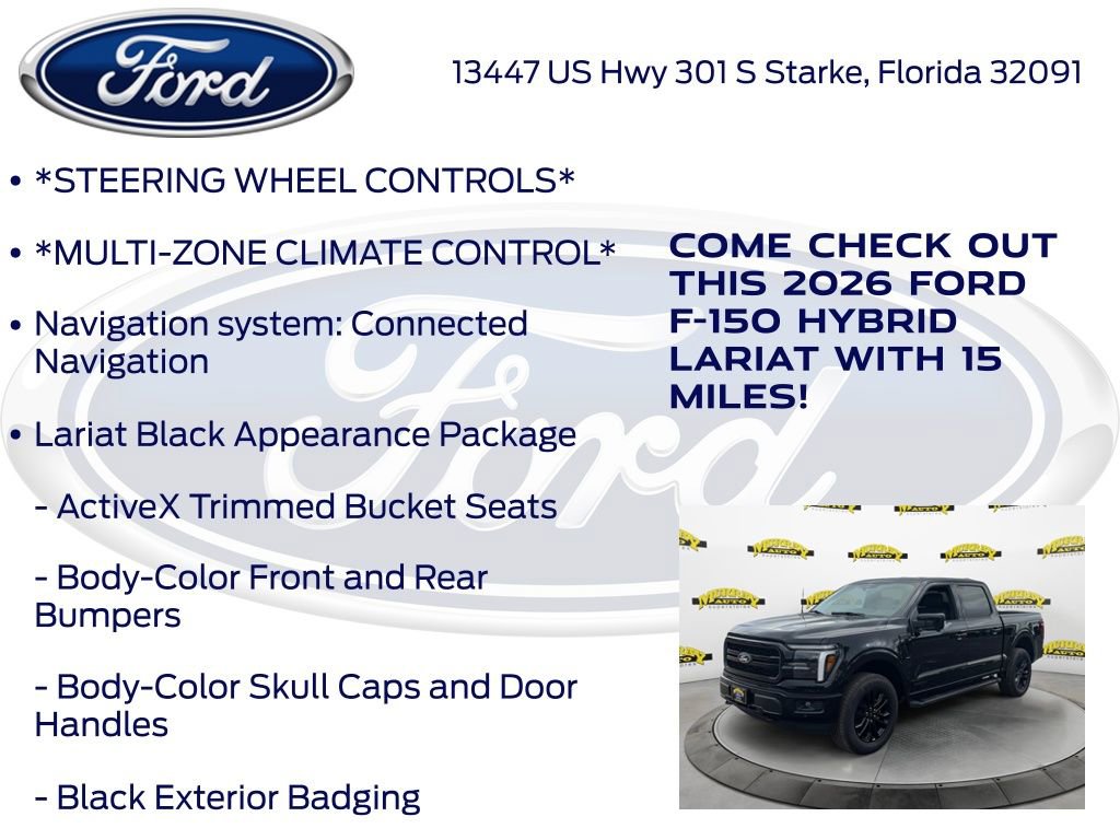 New 2026 Ford F150 Lariat w/ Equipment Group 501A Mid AWD/4WD image 15