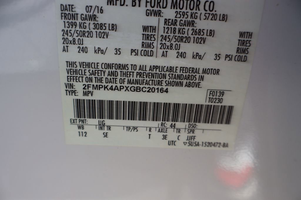 Used 2016 Ford Edge Sport w/ Technology Package AWD/4WD image 25