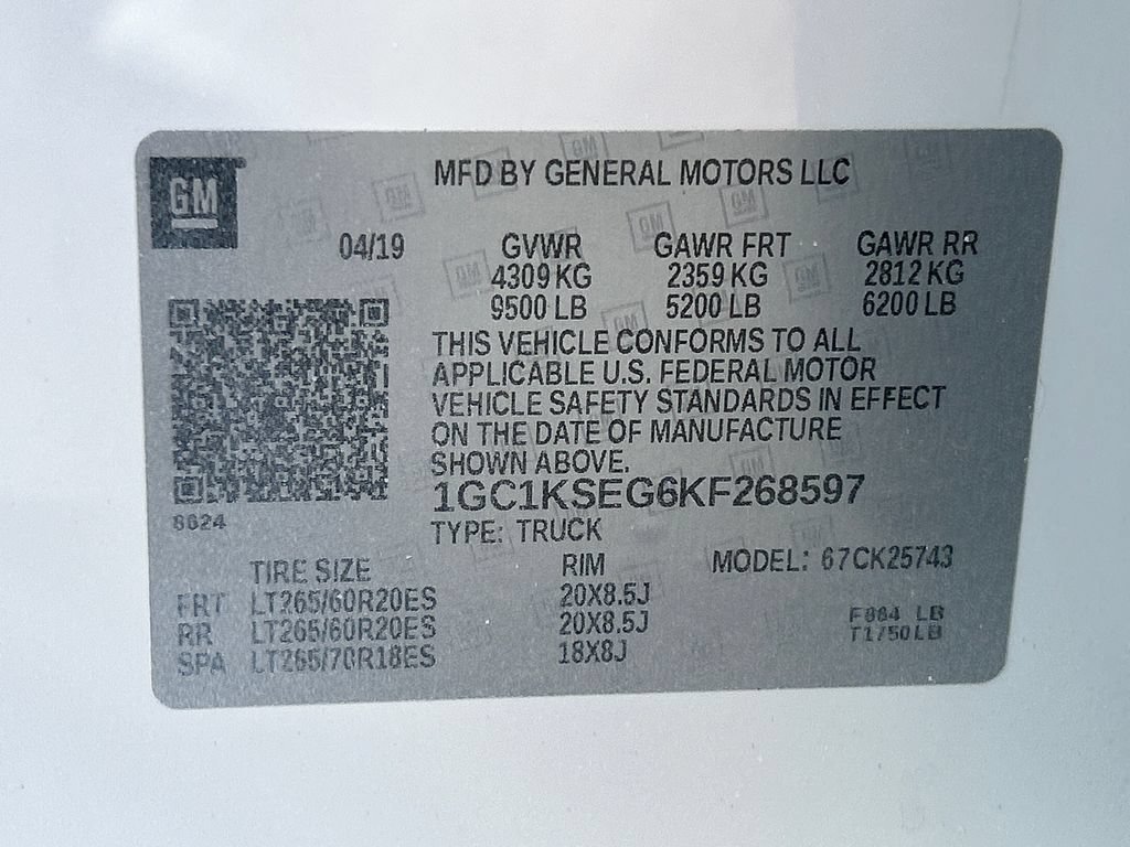 Certified 2019 Chevrolet Silverado 2500 LT w/ Custom Sport Edition AWD/4WD image 26