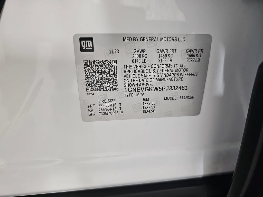 Certified 2023 Chevrolet Traverse LT w/ LPO, Floor Liner Package AWD/4WD image 43