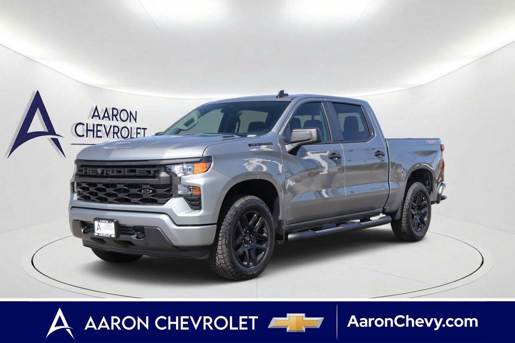 New 2026 Chevrolet Silverado 1500 Custom w/ Turbomax Blackout Package AWD/4WD image 1