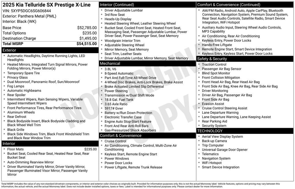 Used 2025 Kia Telluride SX Prestige X-Line image 6