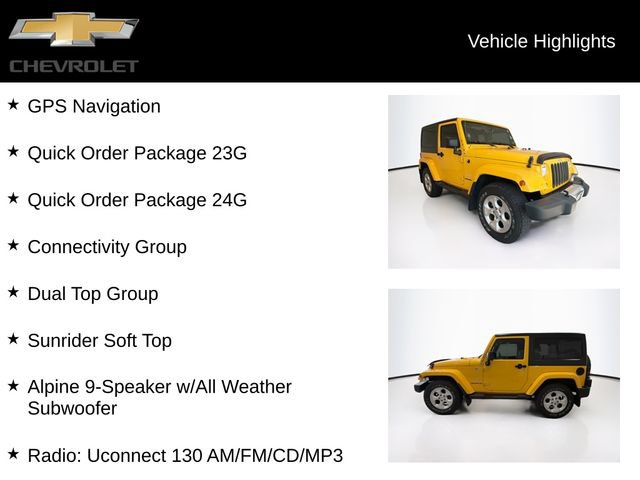 Used 2015 Jeep Wrangler Sahara w/ Dual Top Group AWD/4WD image 5